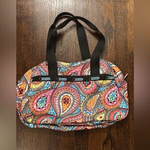 LeSportsac Colorful Paisley Tote Bag